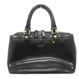 IACUCCI Handbag Enamel Black Bag